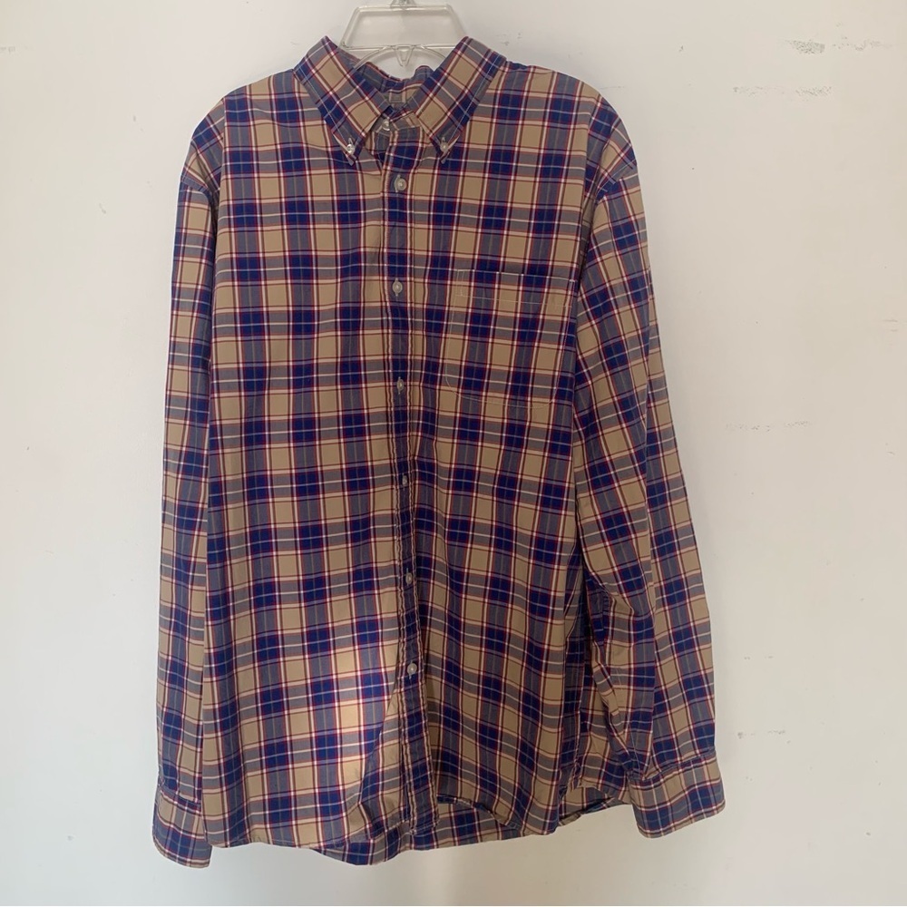 Lands End Men’s Button Down Size L 16-16 1/2 100% cotton - Picture 2 of 5